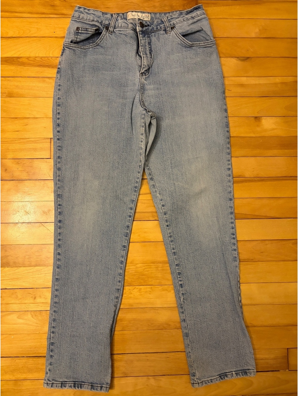 Vintage Faded Glory Classic Light Wash Jeans- Estimated Size 10